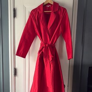 Red Frances Valentine wrap dress